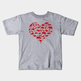 For the love of animals Kids T-Shirt